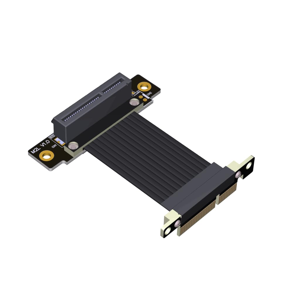 Amazon.co.jp: ADT-Link PCIE 4.0/3.0 X1 ライザーケーブル デュアル