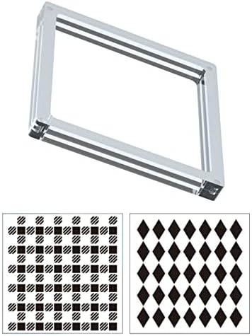Cookie Stencil Holder Magnetic Frame - Stencil Holder with 2 Stencils for Decorating for Party Cake Decorating Add Glamour to Your Kitchen