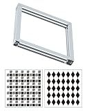 Cookie Stencil Holder Magnetic Frame - Stencil Holder with 2 Stencils for Decorating for Party Cake