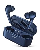 Wireless Earbuds, TWS Bluetooth 5.1 Headphones with Wireless Charging Case, Noise Canceling Mics, 30H Playtime, IPX6 Water Resistance, Hi-Fi Stereo Earphones for iPhone and Android(Blue)