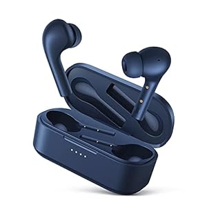Wireless Earbuds, WENKEY TWS Bluetooth 5.1 Headphones with Wireless Charging Case, Noise Canceling Mics, 30H Playtime…