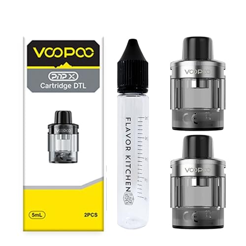 �yS2/X2�z PnP-X POD �J�[�g���b�W for VooPoo DRAG S2/X2 2����{FlavorKitchen�I���W�i���ڐ��t���{�g���Z�b�g (Silver/DTL)