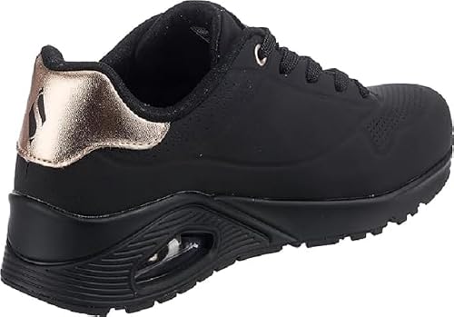 Skechers Uno Golden Air Baskets pour Femme, Taupe Durabuck/Silver Trim, 37.5 EU