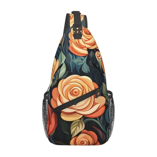 Morrales de Tirante Unisex con Estampa Floral Cartoon Rose miniatura 1