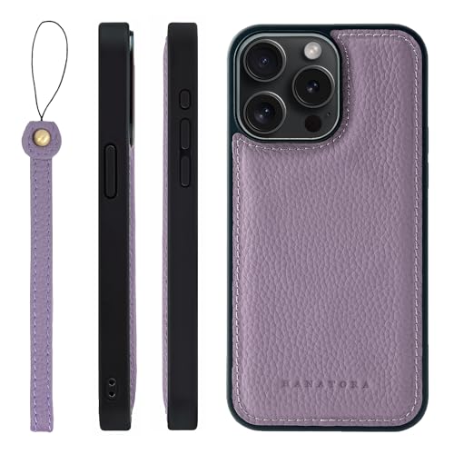 HANATORA iPhone15ProMax �P�[�X MagSafe �Ή� �{�v �ϏՌ� �o���p�[�^ �X�}�z�P�[�X �X�}�z �X�g���b�v �t�� �V�������N���U�[ �M�t�g �}�O�Z�[�t�Ή� �p�[�v�� SMSGZ-15ProMax-Purple