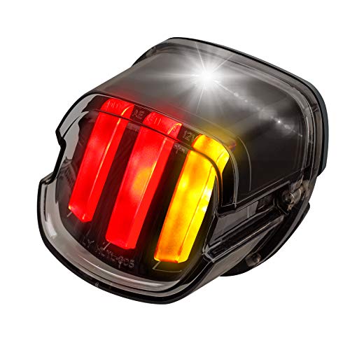 Nthreeauto Led Brake Tail Light Rear Turn Signal Taillights Dot Approved Motorcycle Running License Plate Stop Lights Compatible With Harley Dyna Sportster Road King Electra Glide Fat Boy Softail #TOP3