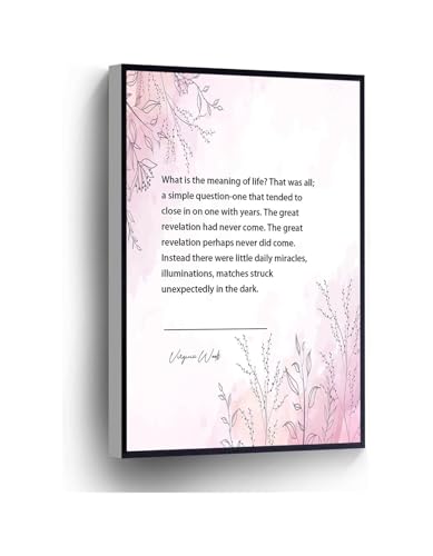Cuadro motivacional de Virginia Woolf que inspira tu mente y decora tu oficina con elegancia