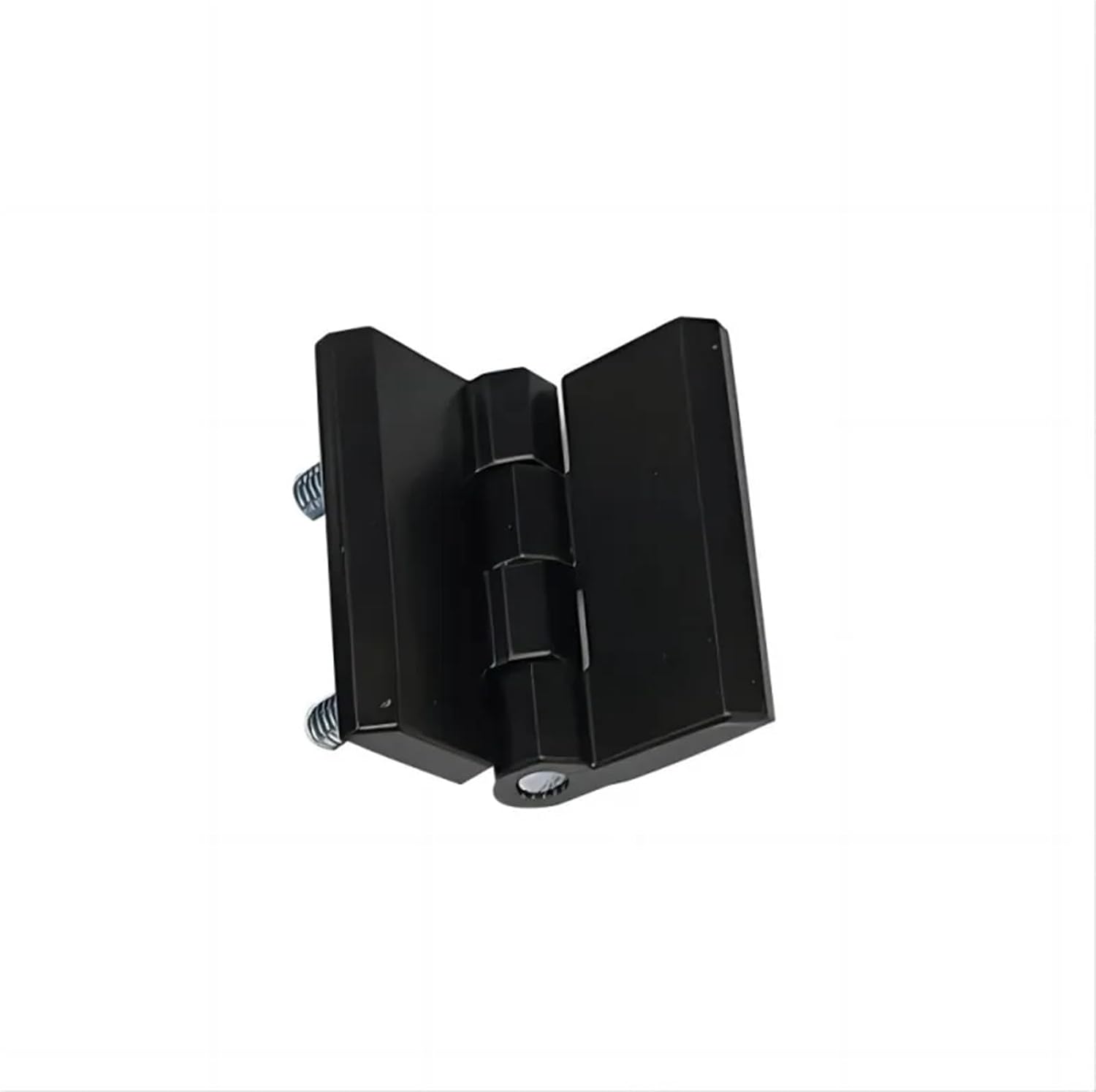 Zinc Alloy 1Pcs Corner Heavy Duty Door Hinges 60x60mm Furniture Hardware Cabinet Hinge with Embed Screw Fixed Butt Hingew Fixed(1PCS-8mm Black-Zinc)