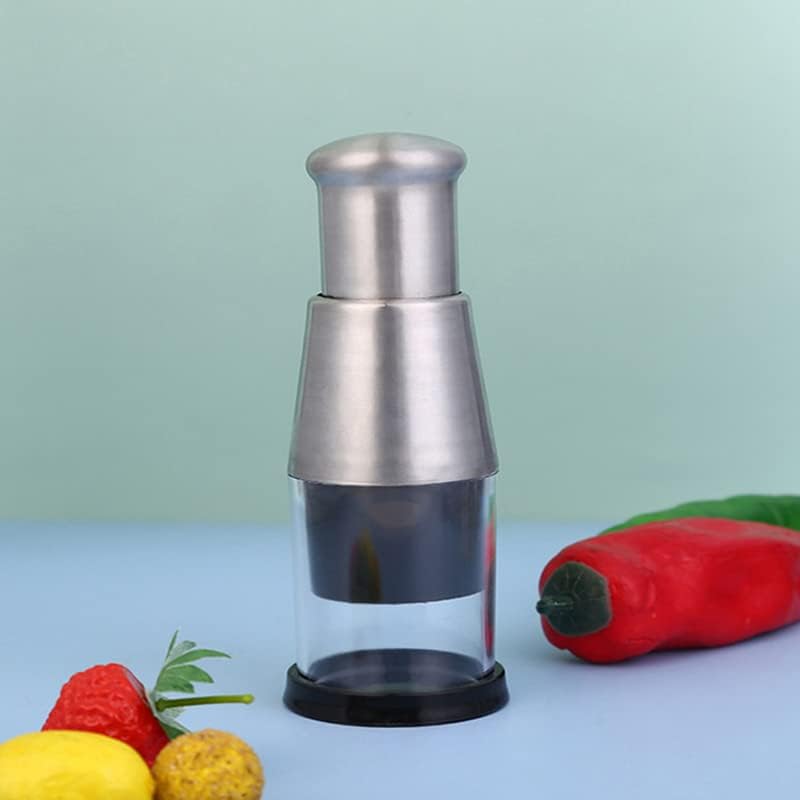 Miniatura 4 de Picadora manual de cebolla, picadora de ajo prensada, trituradora de ajo, prensadora de mano, herramientas de verduras multifuncionales, picadora de