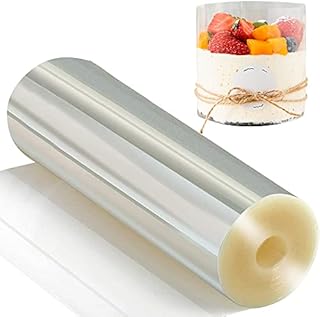 Cake Collar Thickened 12/14/16cmx10m Cake Roll Plastic Transparent Acetate Sheets Strips for Baking to Decorate Chocolate Mousse
