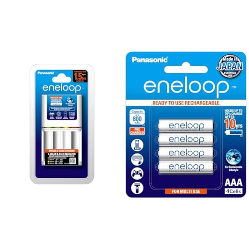 Image of Panasonic Eneloop CC55N Smart and Quick Charger for AA & AAA Rechargeable Batteries,Input AC100V‐240