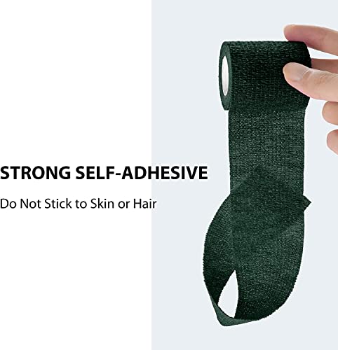 Image of A-Tape Cohesive Crepe (5cm X 4.5 mtr, Pack of 2) Elastic Self Adherent Crepe Bandage Breathable Self Adhesive Cohesive Bandage for Humans & Pets (Dogs, Cats, Birds) (5 cm) (Forest Green)