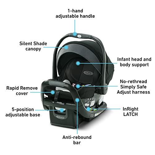 Graco, Snugfit 35 Dlx Infant Car Seat Baby Car Seat With Anti Rebound Bar, Spencer, 27.5X17.5X25.5 Inch (Pack Of 1) #TOP2