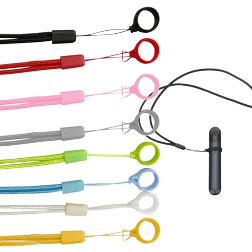 8 piezas cordón para correa para el cuello para cigarrillos electrónicos cordón de correa para el cuello con lazo de silicona Cordón de lazo de silicona antipérdida colorido para colgar bolígrafos