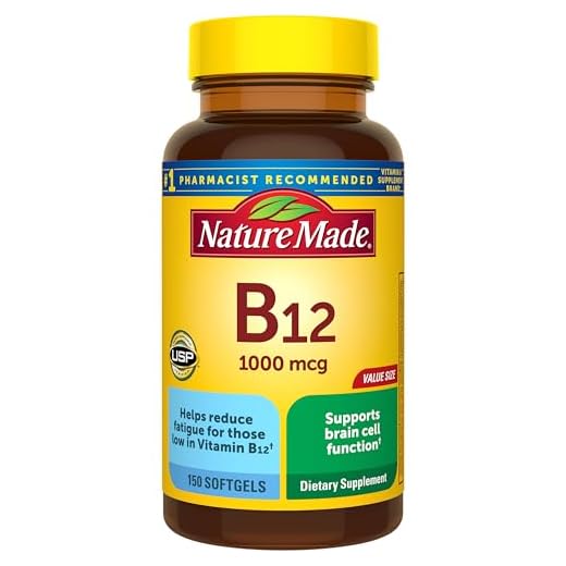 Nature Made Vitamin B12 1000 mcg, Dietary Supplement for Energy Metabolism Support, 150 Softgels, 150 Day Supply