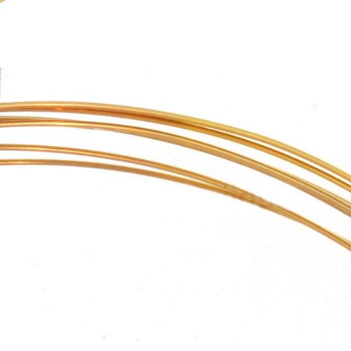 Fil plaqué or 14k demi rond Cover