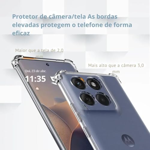 Image of Gorilion | for [ Motorola Moto G86 5G ] Bumper Back Case Cover for [ Motorola Moto G86 5G ] - Transparent