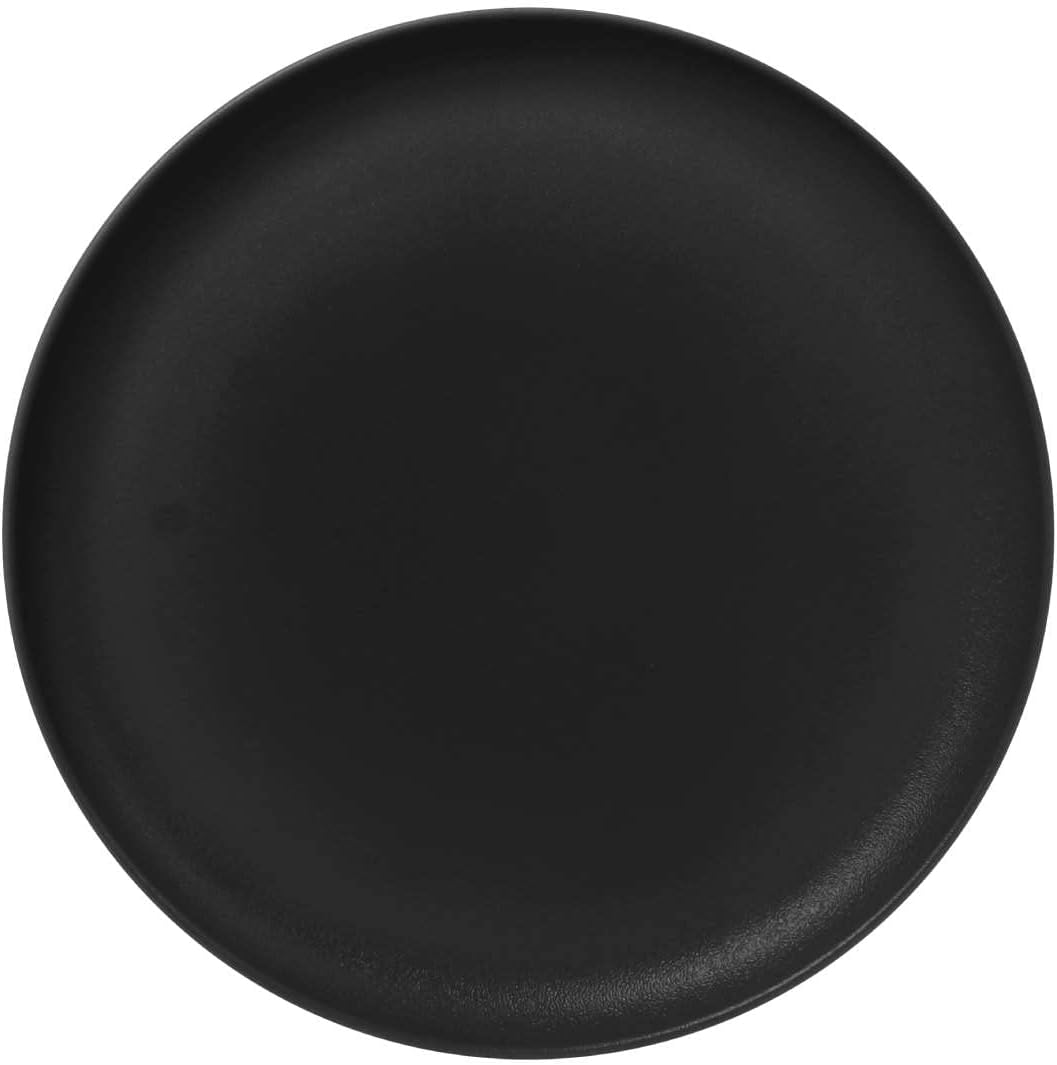 BARALEE PORCELIAN CERAMIC BLACK SAND COUPE PLATE, 16 CM (6 1/4"), Pack of 6, 095002A-L030, DINNER PLATE, SERVEWARE, SERVING PLATE, RICE PLATE