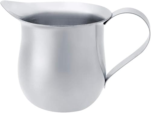 Fdit Jarra de espuma de leche de acero inoxidable para café, crema, café expreso, latte art, 2.0 fl oz/3.0 fl oz/5.1 fl oz (1#)