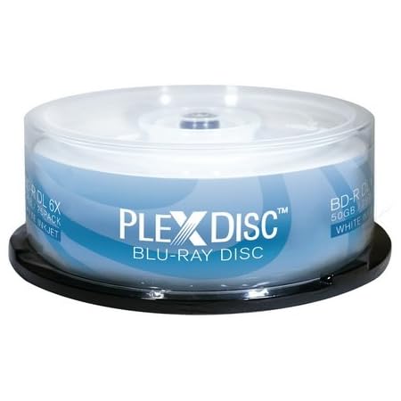 Amazon.com: Smart Buy 10 Pack Bd-r Dl Printable White Inkjet 50gb 6X ...