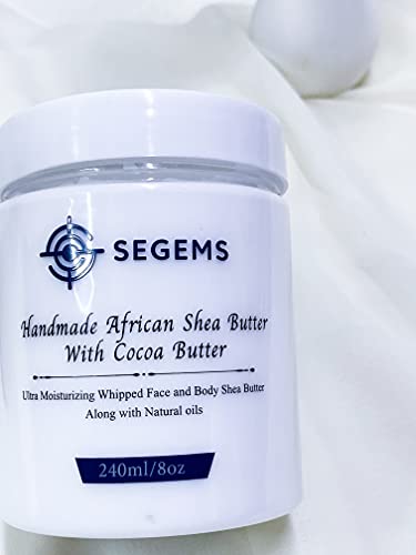 Segems Organic Handmade Whipped Body Butter with Cocoa Butter