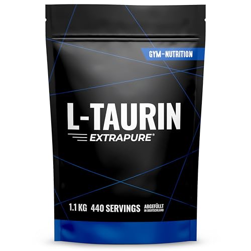 Poudre de taurine de qualité supérieure - 1100 g (1,1 kg) - Solub...
