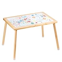 VEVOR Sensory Table for Toddlers, Kids Activity Table with Double-Sided Tabletop & Non-Slip Feet, Indoor/Outdoor Play Activity Table, Wooden Sensory Table for Drawing Studying, for Boy Girl