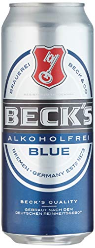 Beck’s Blue Pils Dosenbier, Alkoholfreies Pils Bier, Einweg (24 x 0.5 L Dose)