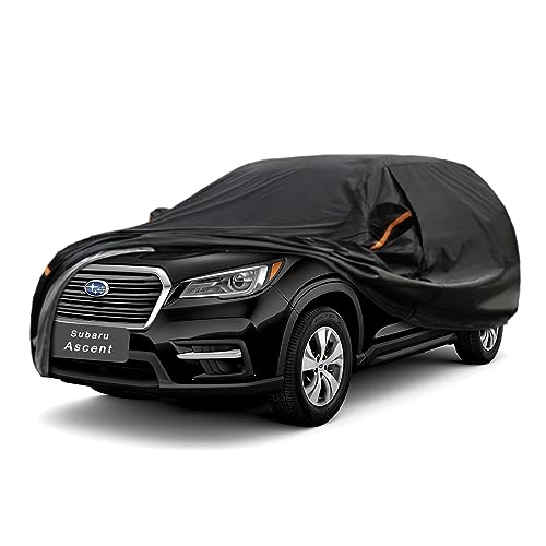 Image of GUNHYI 7 Layer SUV Car Cover Custom Fit Subaru Ascent (2018-2025) Waterproof All Weather, Heavy Duty Outdoor Snow Sun Rain Uv Protection (Ships from US Warehouse, Delivery 3-8 Days)