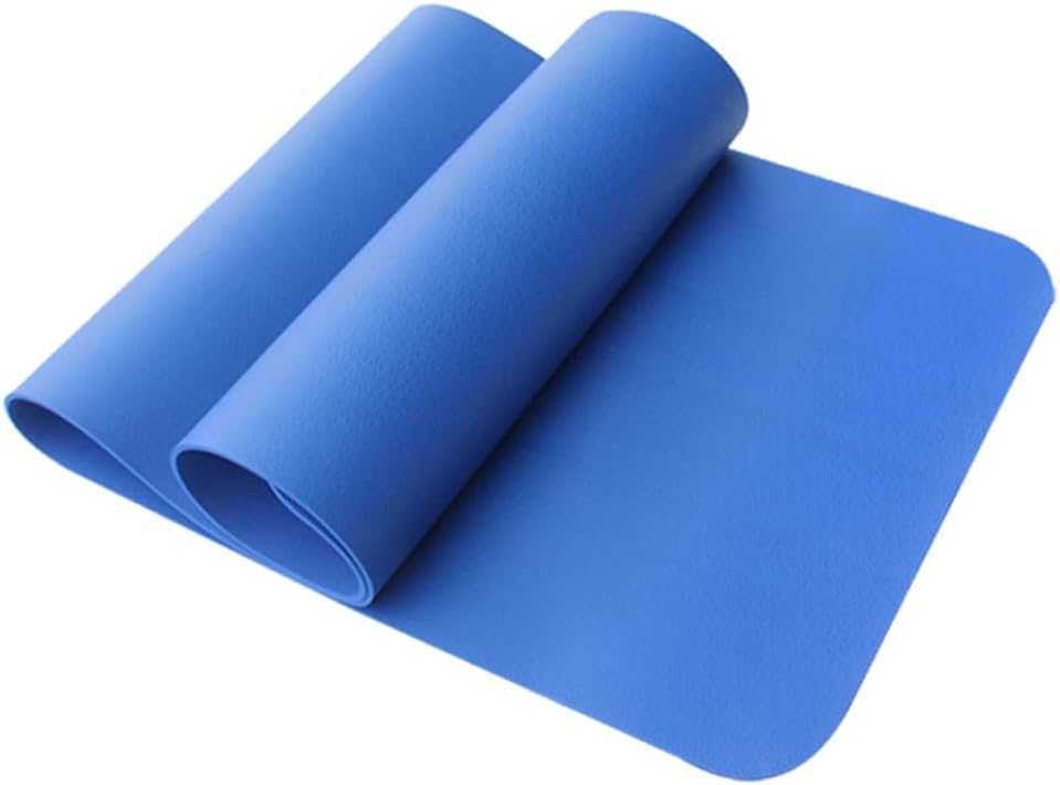 Thick Non-slip Nbr Yoga Mat for Home Workout Pilates Cushion with High Resilience Shock Absorption Fitness Mat for Joint Protection Random Color Random Color