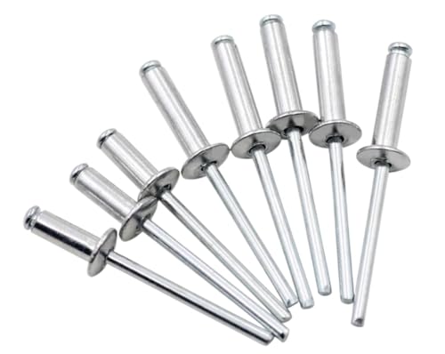 Remache de metal para carrocería de coche, remaches de aviones para muebles de bricolaje M5 (4.8), remaches autoenchufables de cabeza de hongo de aluminio, remache de uñas para muebles, automóviles y