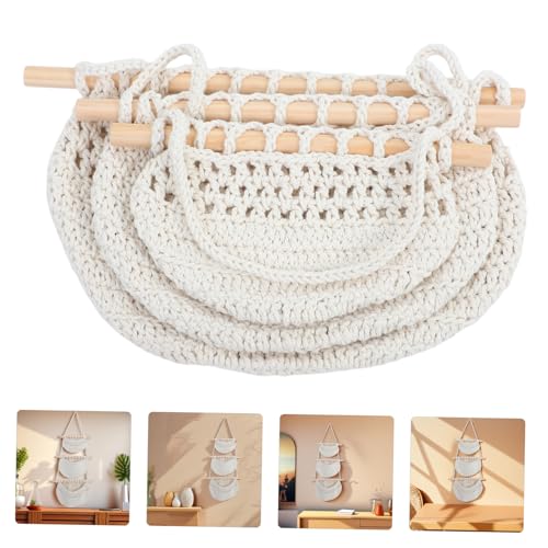Cesta colgante de 3 niveles PRETYZOOM de algodon para fruta 8