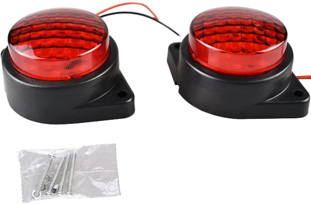 Feu de gabarit LED remorque étanche rouge 12V pour camion cargo et semi-remorque universel