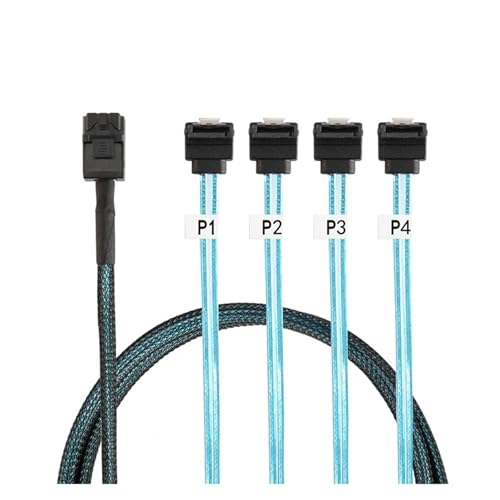Cable interno SFF-8643 a 4 SATA 1m miniatura 3