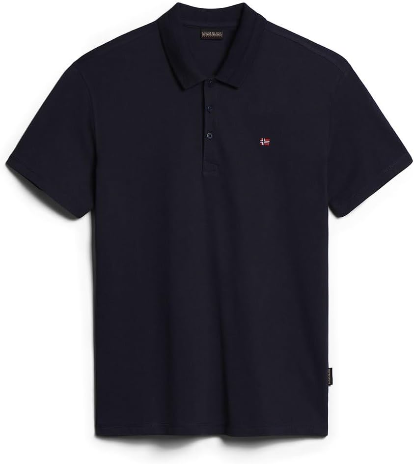 Napapijri Blue Cotton Men Polo Shirt
