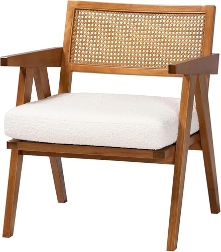 Image of Vivek Arts Store Solid Wood Rattan Chair for Living Room, Bedroom and Home | Chandigarh Chair Natural | Multipurpose Wooden Arm Chairs (77 x 68 x 69 cm)