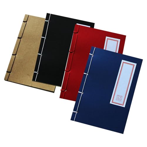 Carnet vintage écriture dessin calligraphie lot de 4 blocs notes vierges portables