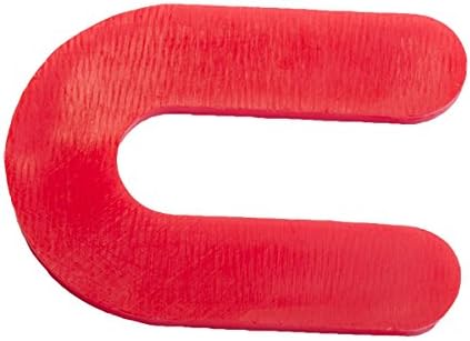 OX Tools 1/8" x 1.5" x 2" Horseshoe Shim Spacers | Red, 1,000 pcs
