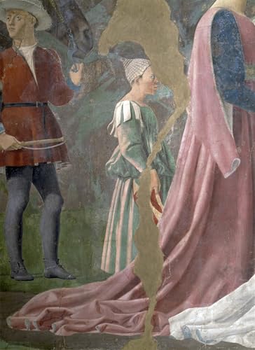 Poster Graffiti Art Mural Piero Della Francesca Reine du Bois Affiche Décoration Maison 60x90cm