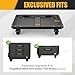 Heavy Duty Tool Box Dolly Fit for ToughBuilt StackTech Toolboxes,Carbon Steel Cart Base Rolling Platform with 4 Locking Wheels, Mobile Tool Storage Base for Garage & Jobsite