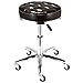 Kabxhueo Beauty Hocker auf Rädern Master Massage Beauty Rolling Stool Swivel Hydraulic Massage Hocker Bürostuhl Beauty Chair,Schwarz