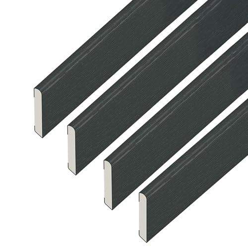 Image of 45mm x 2m Anthracite Grey uPVC Window & Door Finishing Trim – 4 Pack