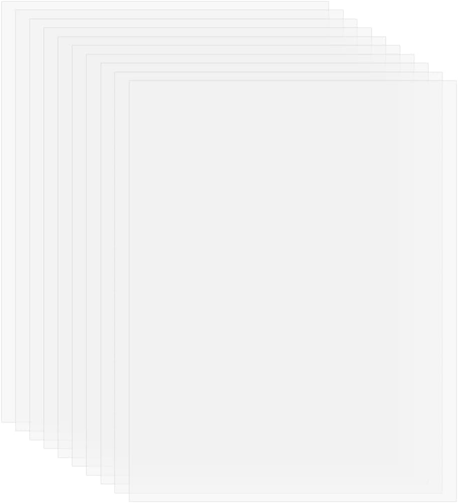 iplusmile 10 Pack Clear PCV Sheet Panels for Picture Frames Glass
