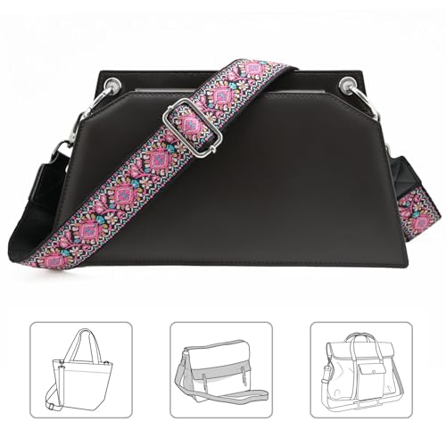Image of Purse Strap Wide Replacement Crossbody Bag Straps, 1.5 inch Handbag Shoulder Strap, Adjustable Tote Belt