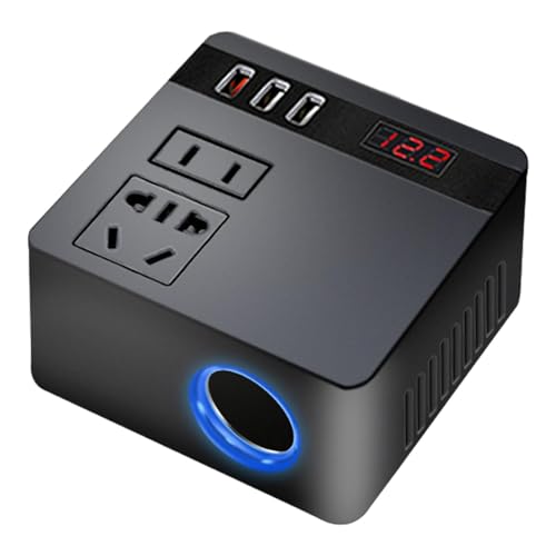 Toma de corriente al aire con adaptador de enchufe para coche y USB de 150W