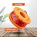 Eventronic 20 Pack WA0010 Trimmer String Compatible with Worx Weed Eater, 0.065