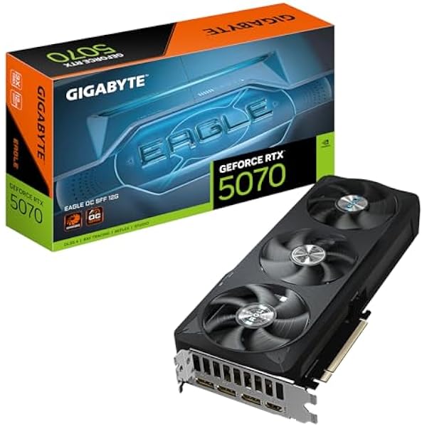 Gigabyte GeForce RTX 5070 Eagle OC SFF 12G karta graficzna, 12 GB GDDR7, 192 bit, PCI-E 5.0, XXXX MHz Core Clock, 3 x DP 2.1a, 1 x HDMI 2.1b, NVIDIA DLSS 4, GV-N5070GAMING OC-12GD