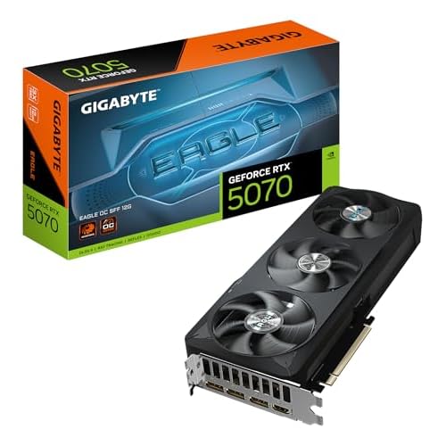 Gigabyte GeForce RTX 5070 Eagle OC SFF 12G Grafikkarte - 12GB GDDR7, 192 Bit, PCI-E 5.0, 2587 MHz Core Clock, 3 x DP 2.1a, 1 x HDMI 2.1b, NVIDIA DLSS 4, GV-N5070GAMING OC-12GD