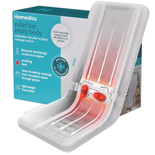 Homedics Back Massage Cushion with Heat Advanced Shiatsu Therapy