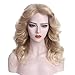 STfantasy 70s Feathered Wigs Disco Costume Blonde Natural Wig for Women Party Fashion Accessory Halloween Cosplay Anime (Blonde)